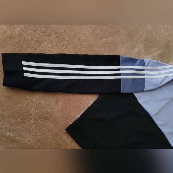 Adidas Girl Colorblock Violet Tone Jacket Size 16 - Picture 3 of 4